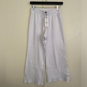 LNA Crop side slit Sweat Pants